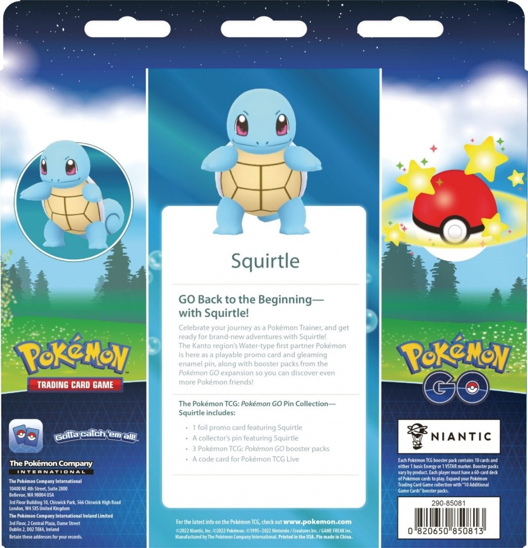 Karty Pokémon GO Pin Collection - Squirtle